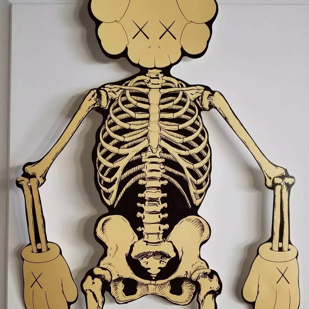 Kaws companion skeleton wall hanging-New